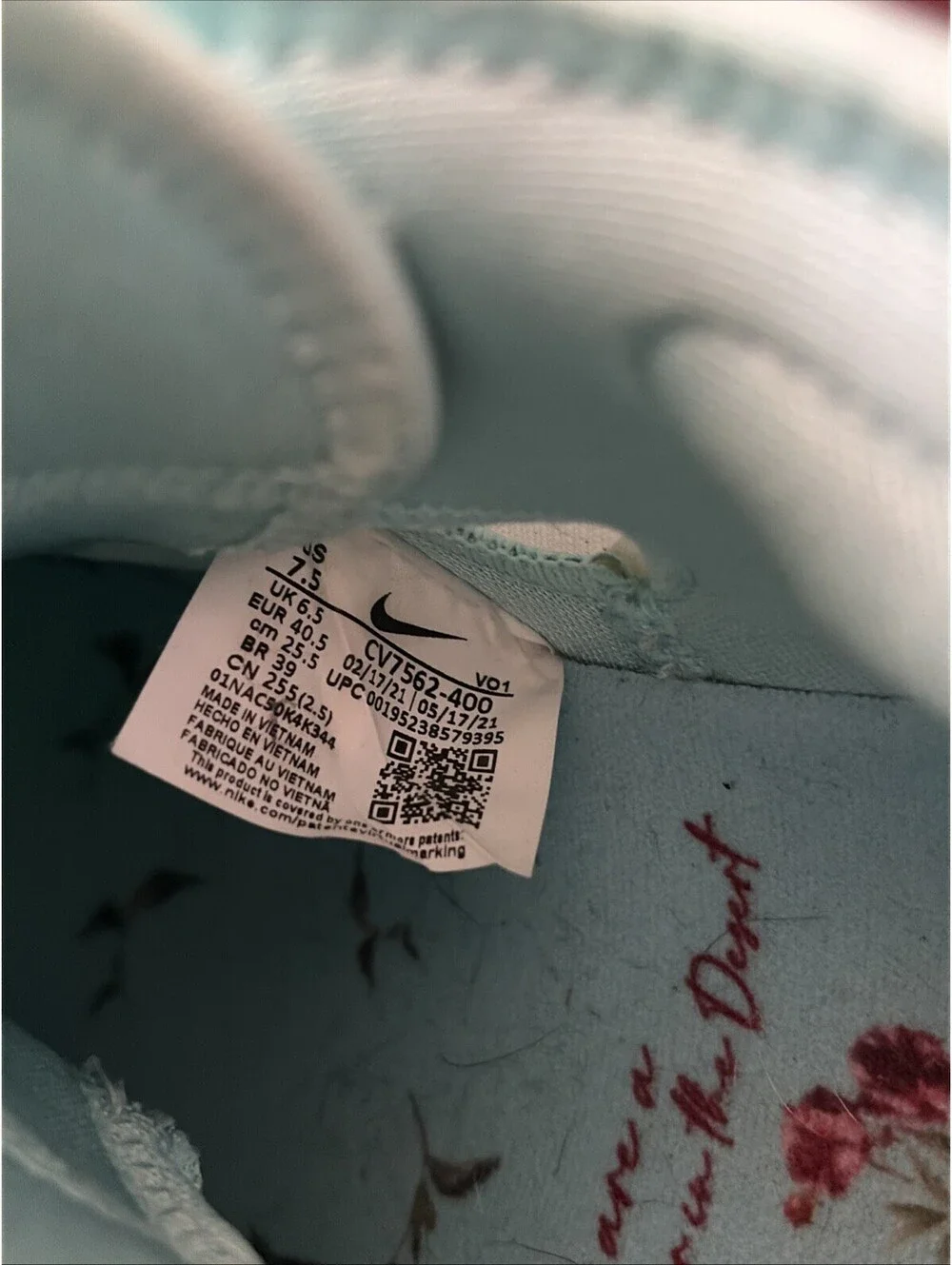 Nike LeBron 18 Low x Mimi Plange Daughters Men's Size 7.5 US Shoes CV7562-400